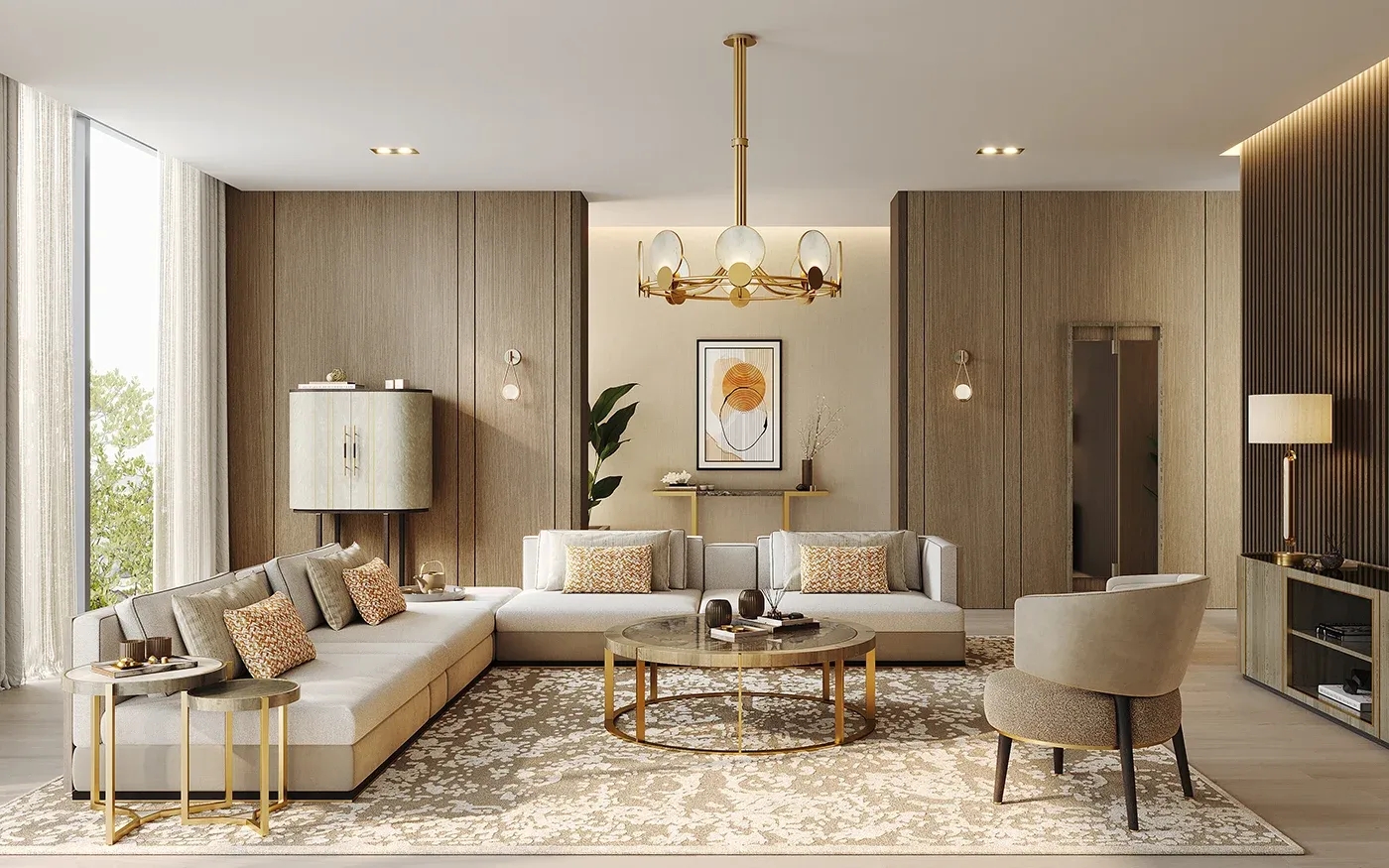 COUNTRY MODERN LIVING ROOM