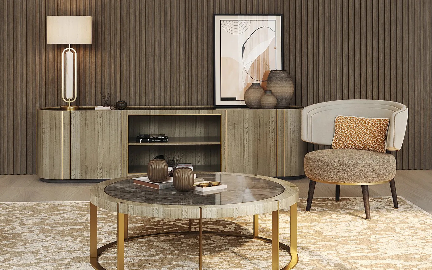 COUNTRY MODERN LIVING ROOM