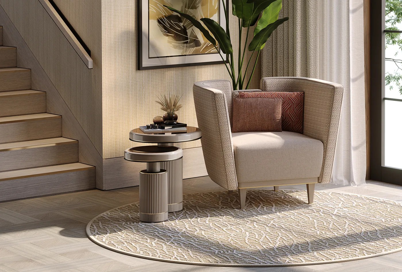 A QUIET CORNER LOBBY - Hallways